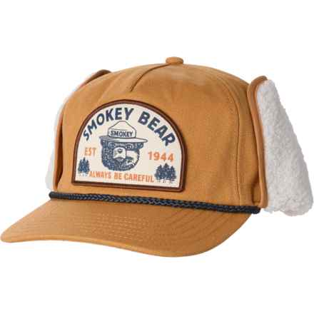 Mad Engine Be Beary Careful Trapper Hat in Khaki