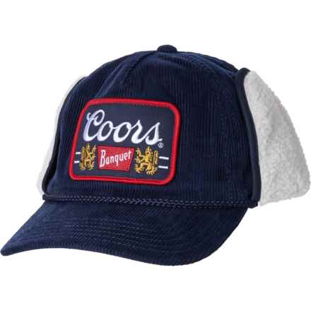 Mad Engine Coors Banquet Trapper Hat in Navy