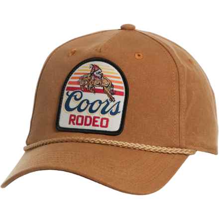Mad Engine Coors Horse Rodeo Baseball Cap in Tan