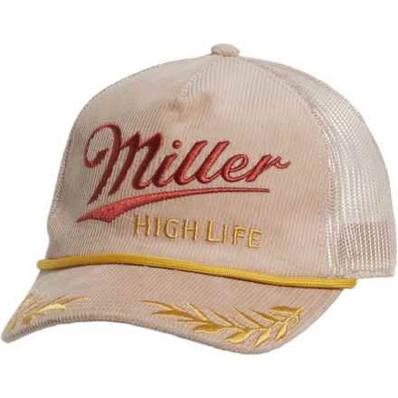 Mad Engine High Life Time Trucker Hat in Khaki