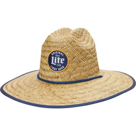 Mad Engine Miller Lite Lifeguard Straw Hat in Navy