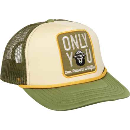 Mad Engine Only You Smokey Bear Patch Baseball Cap (For Men) in Green