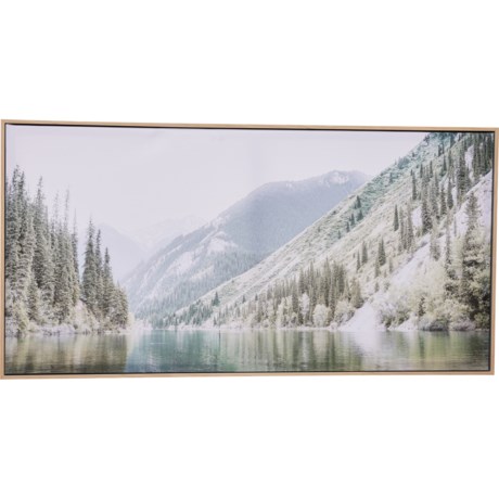Made in Canada 20x40” Calming View Framed Canvas in Multi