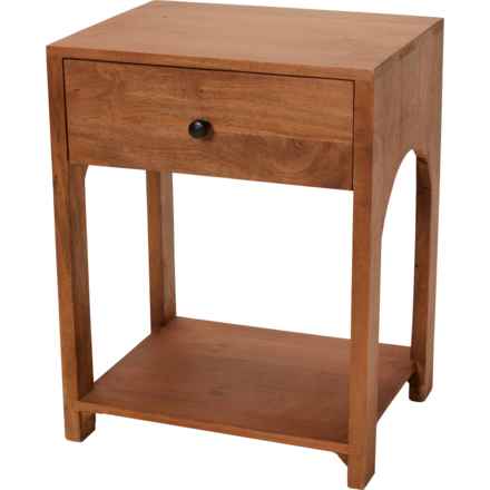 Made in India 1 Drawer Bed Side Table - 18x14x23” in Natural