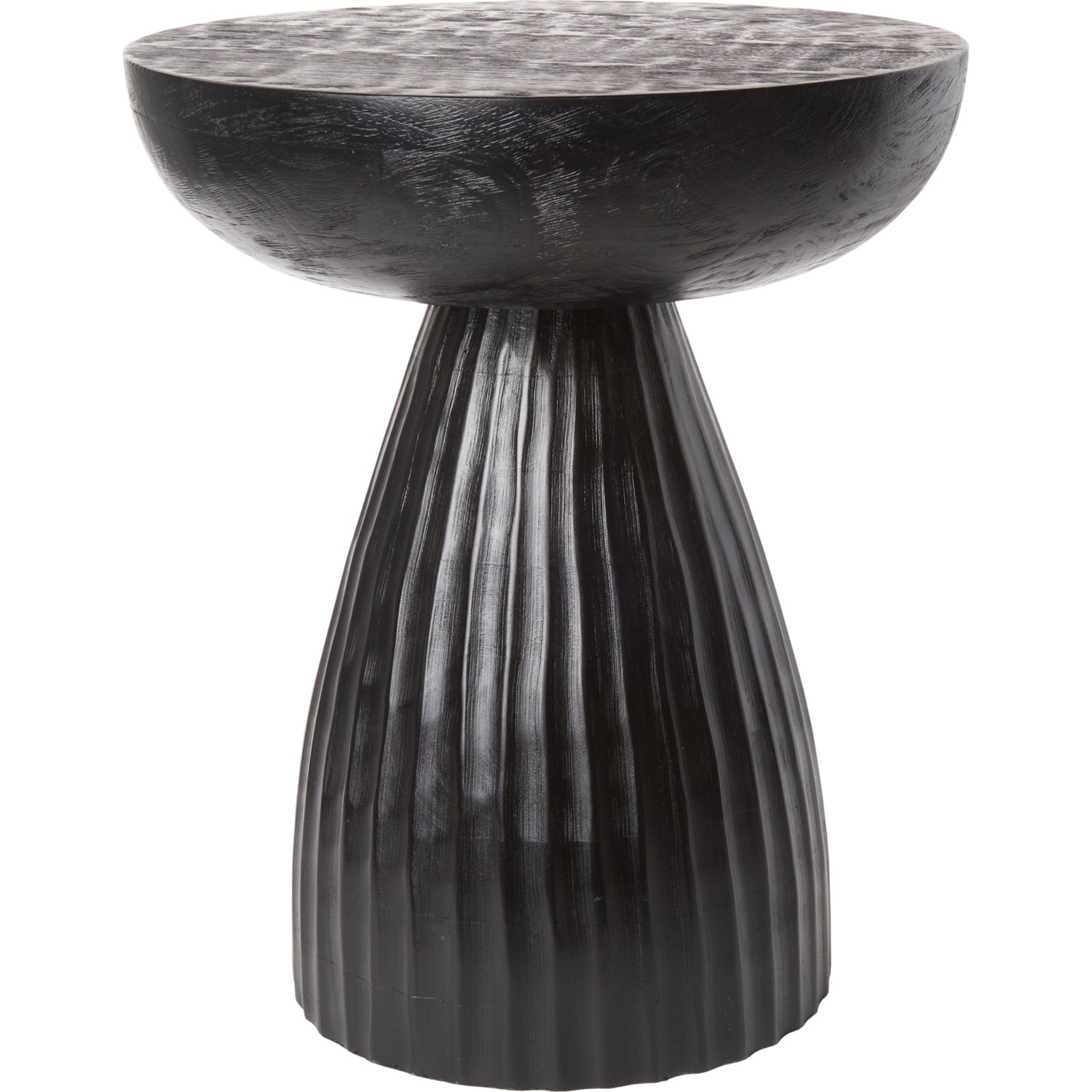 Made in India 15x18” Round Wooden Side Table Save 27