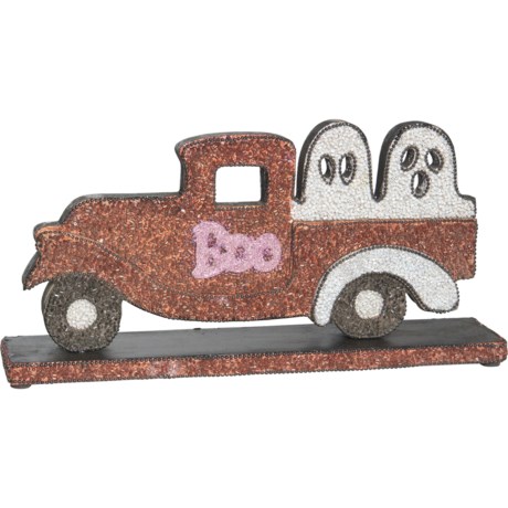 Made in India Car with Ghosts Decoration - 13” in Orange