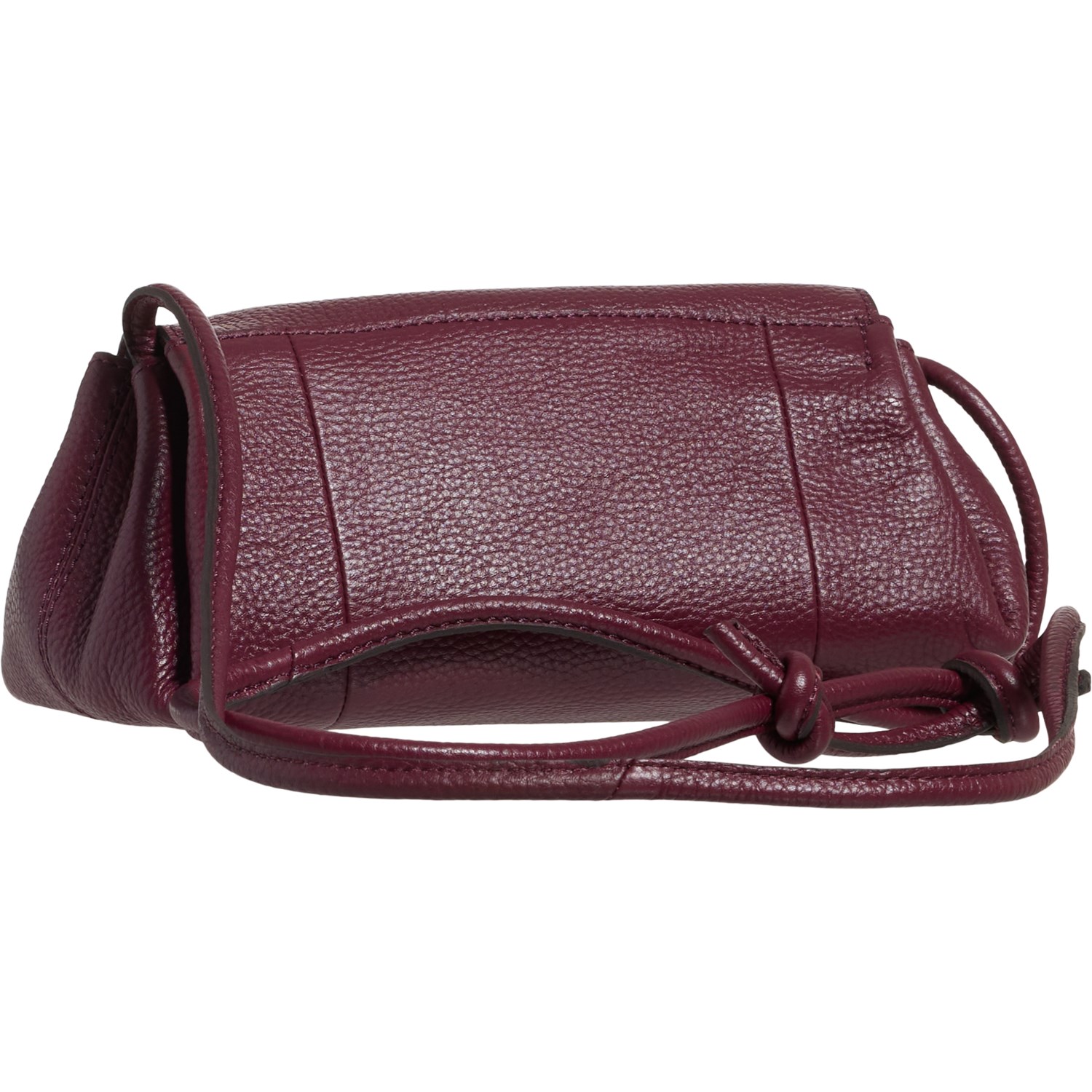 Made in India Flap-Over Triple Entry Crossbody Bag - Leather