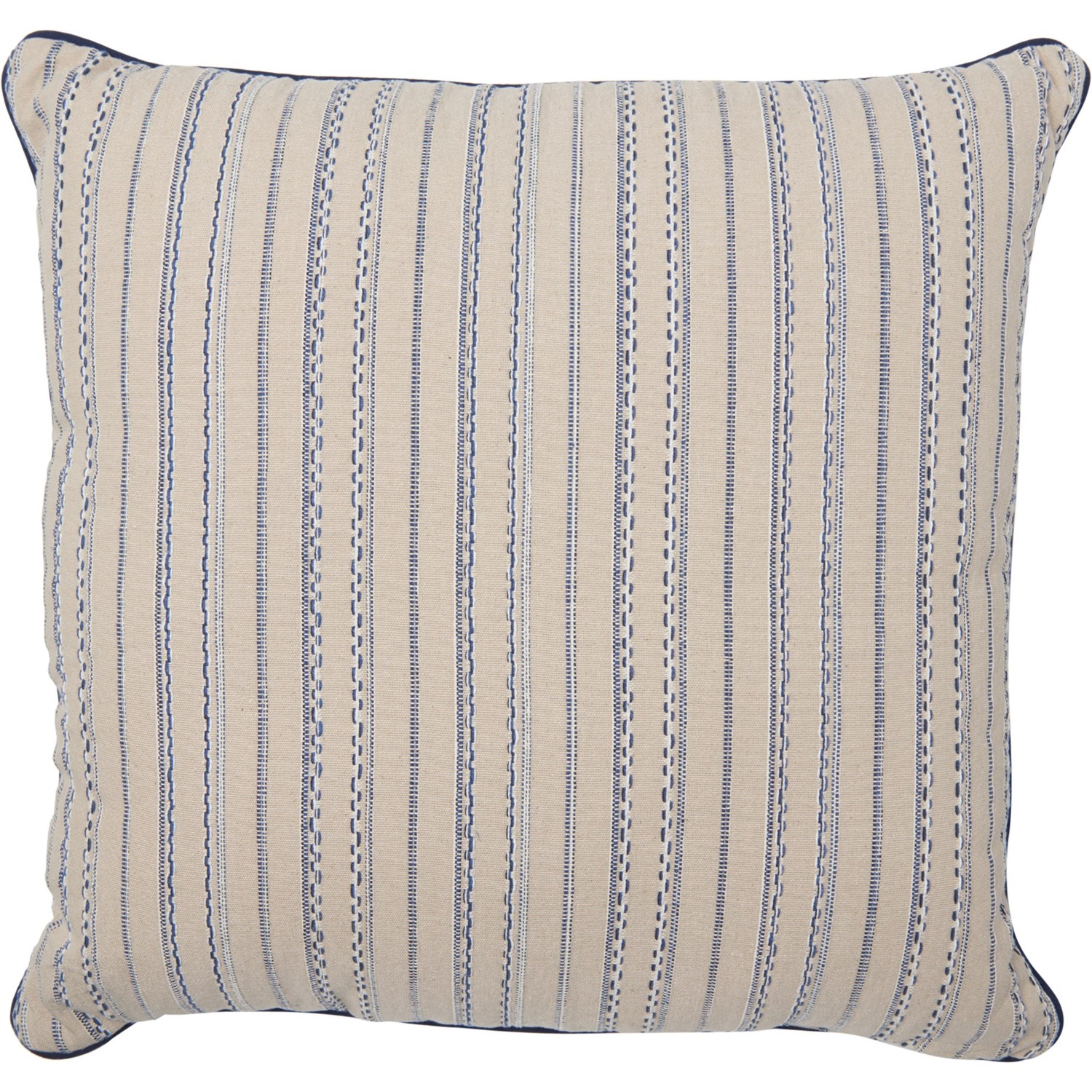 Made In India Natural Stripe Woven Throw Pillow 24x24 Save 50 Made In India Natural Stripe Woven