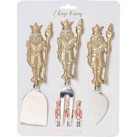 Made in India Nutcracker Cheese Knives Set - 3-Piece in Multi