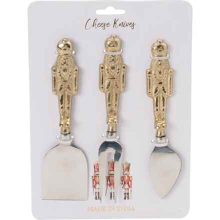 Made in India Nutcracker Cheese Tool Set - 3-Piece, 7.25” in Multi