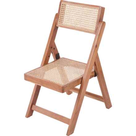 Made in India Rattan Folding Chair in Multi