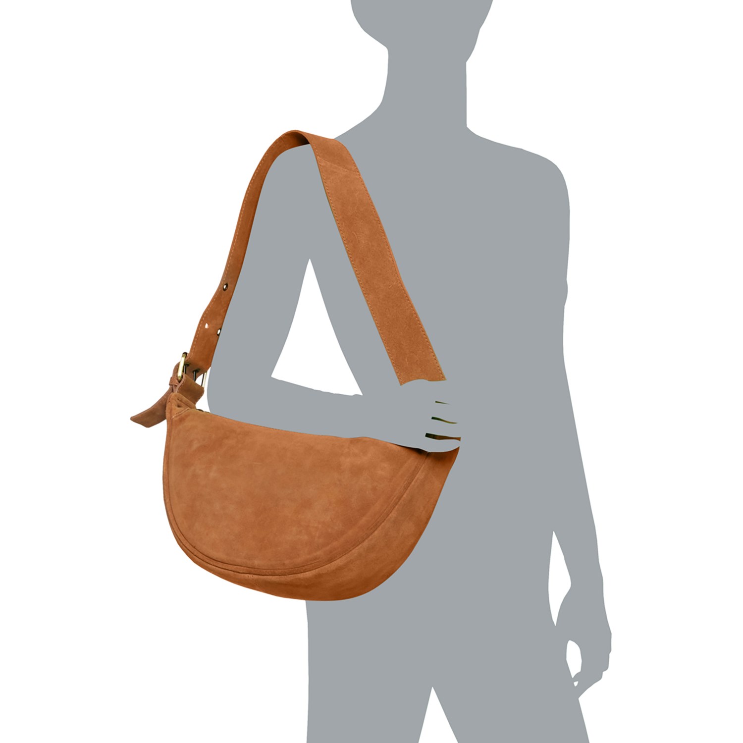 Made in India Shoulder Bag - Suede - Save 58%