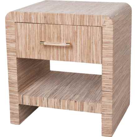 Made In Indonesia Candy One-Drawer Nightstand - 22x18x24” in Natural