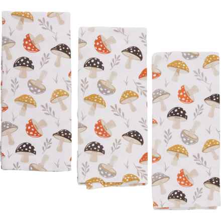 Madison Studio Mushrooms Kitchen Towel Set - 3-Pack, 18x28” in Multi