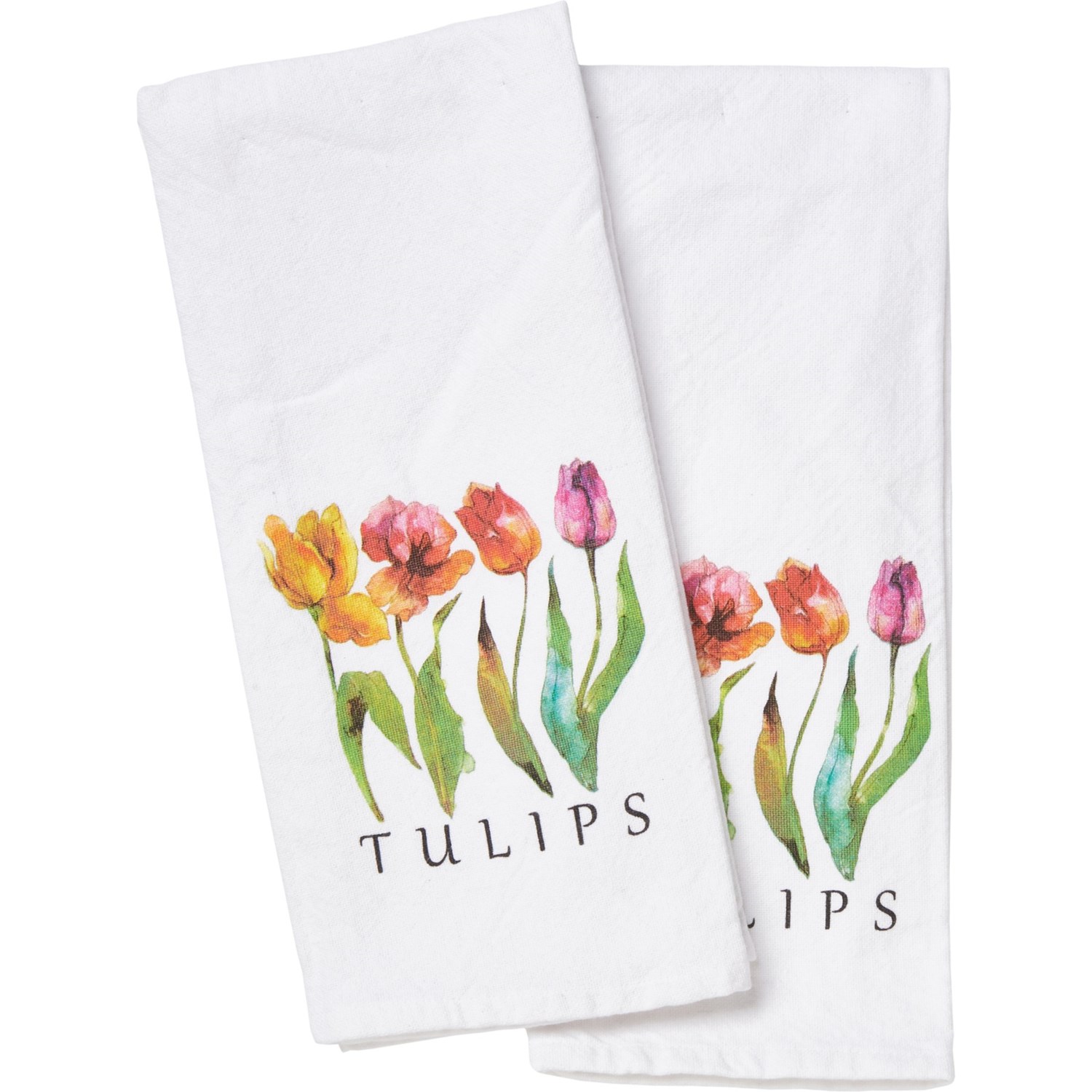 Madison Tulips Kitchen Towels 2Pack, 18x28” Save 42
