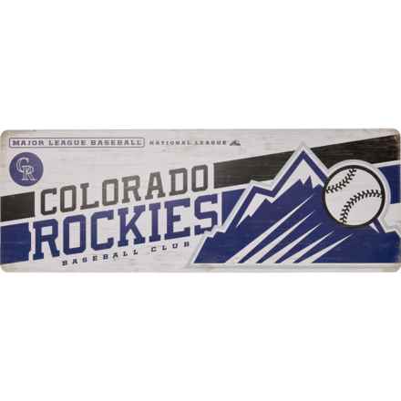 Major League Baseball 28x10” Colorado Rockies Tradition Wooden Wall Art in Wood