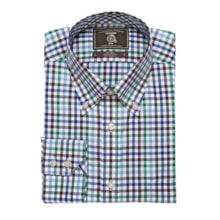 Maker & Company Oxford Check Sport Shirt - Long Sleeve (For Men) in Blue/Black/Green - Closeouts