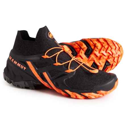 Mammut Aegility Pro Mid DT Hiking Shoes - Waterproof (For Men) in Black/Vibrant Orange
