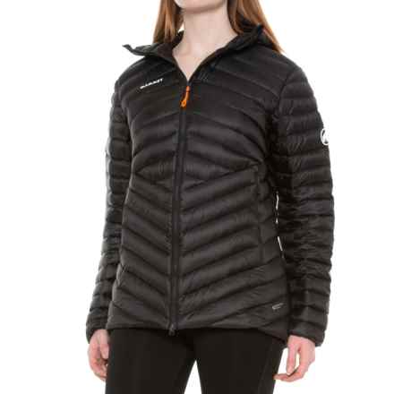 Mammut Broad Peak IN Down Hooded Jacket - Insulated in Black/White