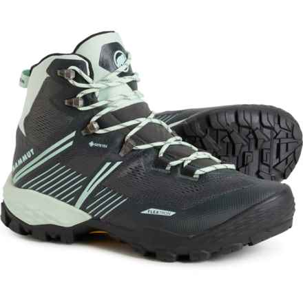 Mammut Ducan II High Gore-Tex® Hiking Boots - Waterproof (For Women) in Steel-Neo Mint