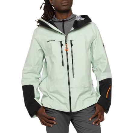 Mammut Haldigrat Air Hooded Hard Shell Jacket - Waterproof in Neo Mint/Black