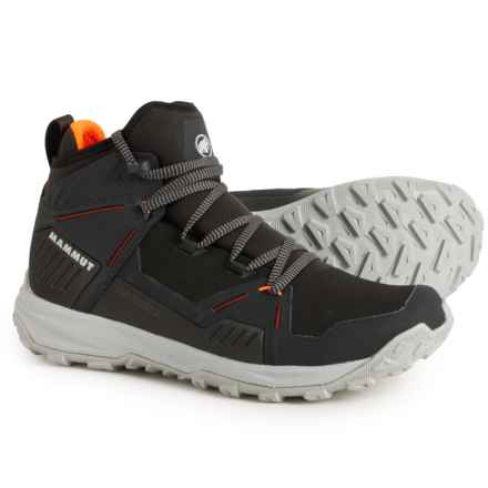 Mammut Saentis Pro Hiking Boots - Waterproof (For Men) in Black-Vibrant Orange