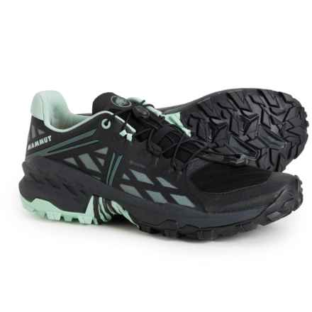 Mammut Sertig TR Low Gore-Tex® Trail Running Shoes - Waterproof (For Women) in Black-Dark Jade