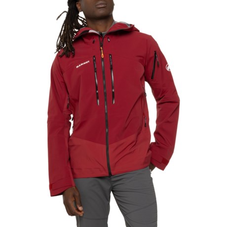 Mammut Taiss Pro Hard Shell Hooded Jacket - Waterproof in Blood Red