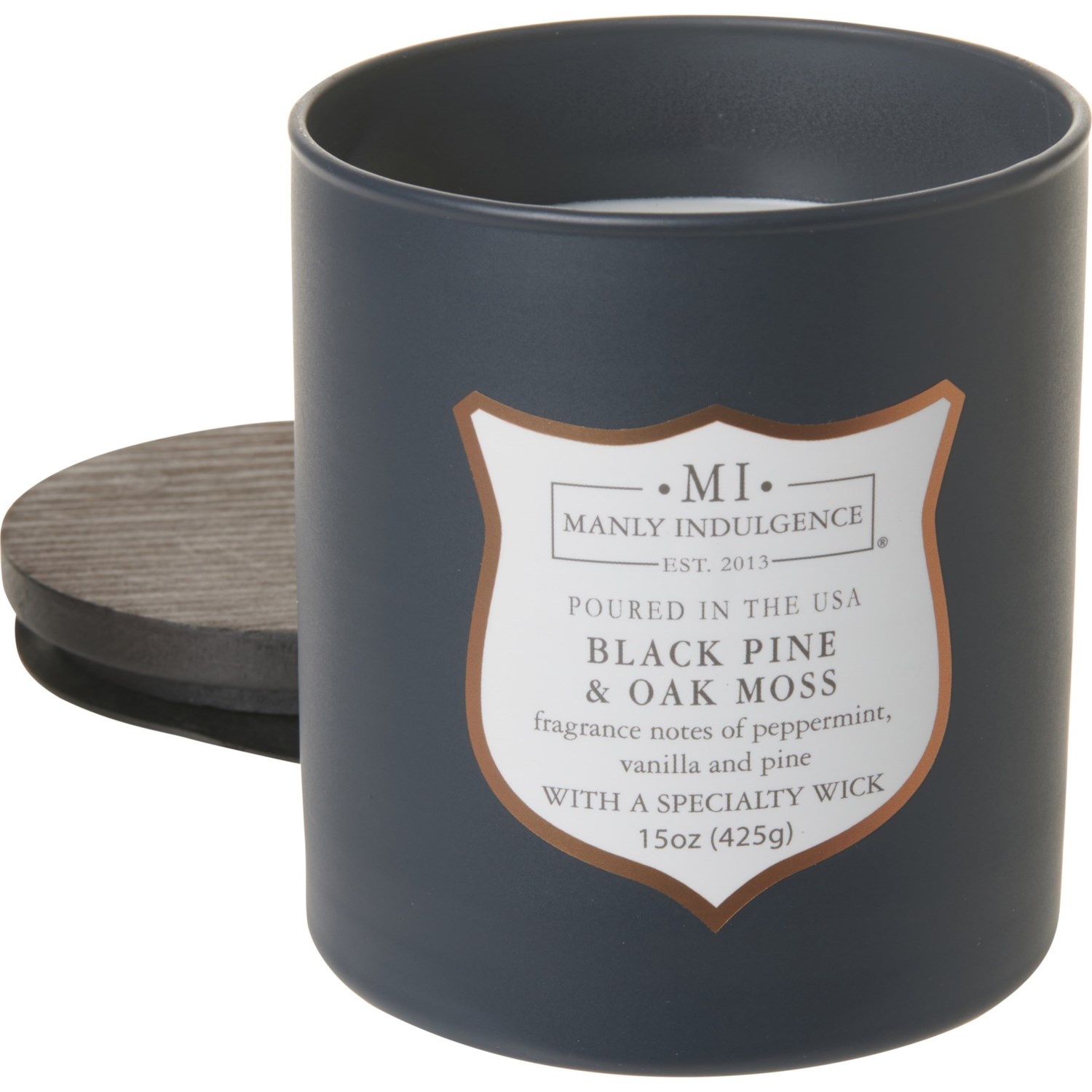 Manly Indulgence 15 oz. Black Pine and Oak Moss Candle Save 33