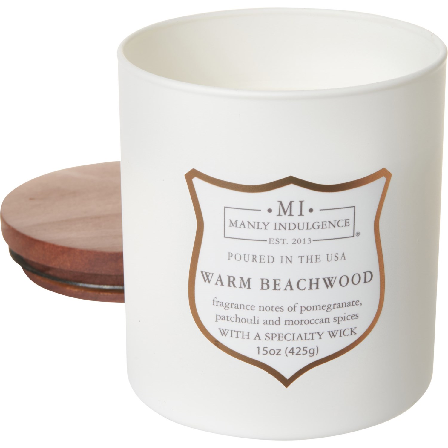 Manly Indulgence 15 oz. Warm Beachwood Candle Save 33