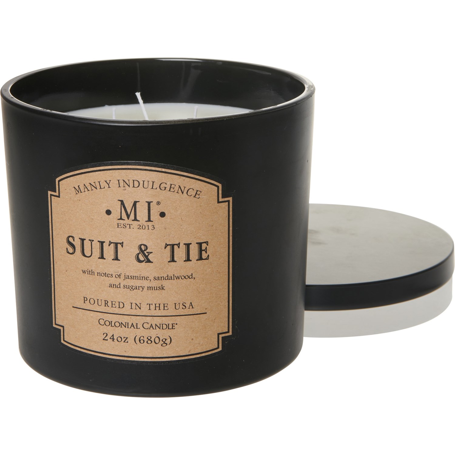 Manly Indulgence Classic Suit and Tie Candle 3Wick, 24 oz. Save 31