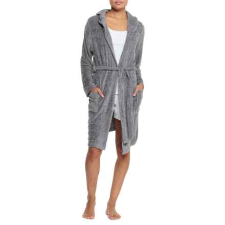 Mansfield Hotel & Spa Cozy Hooded Robe - Long Sleeve in Silver Grey