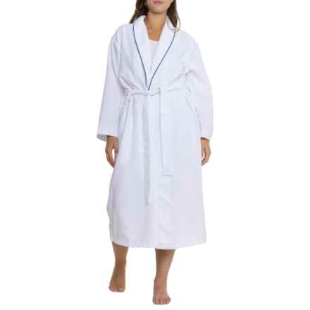 Mansfield Hotel & Spa Diamond Microfiber Spa Robe - Long Sleeve in White