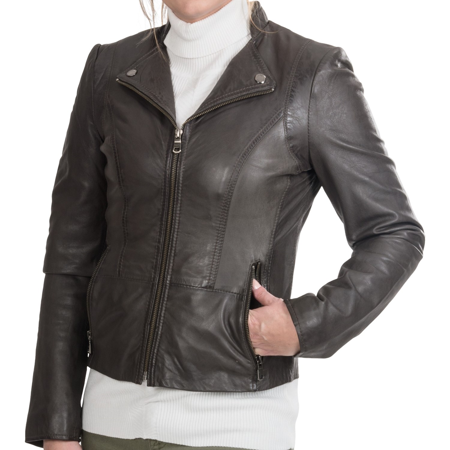 Marc New York by Andrew Marc Lola Jacket - Tumbled Leather (For Women ...