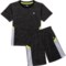 Marika Little Boys Active Shirt and Shorts Set - Short Sleeve in Castle Rock