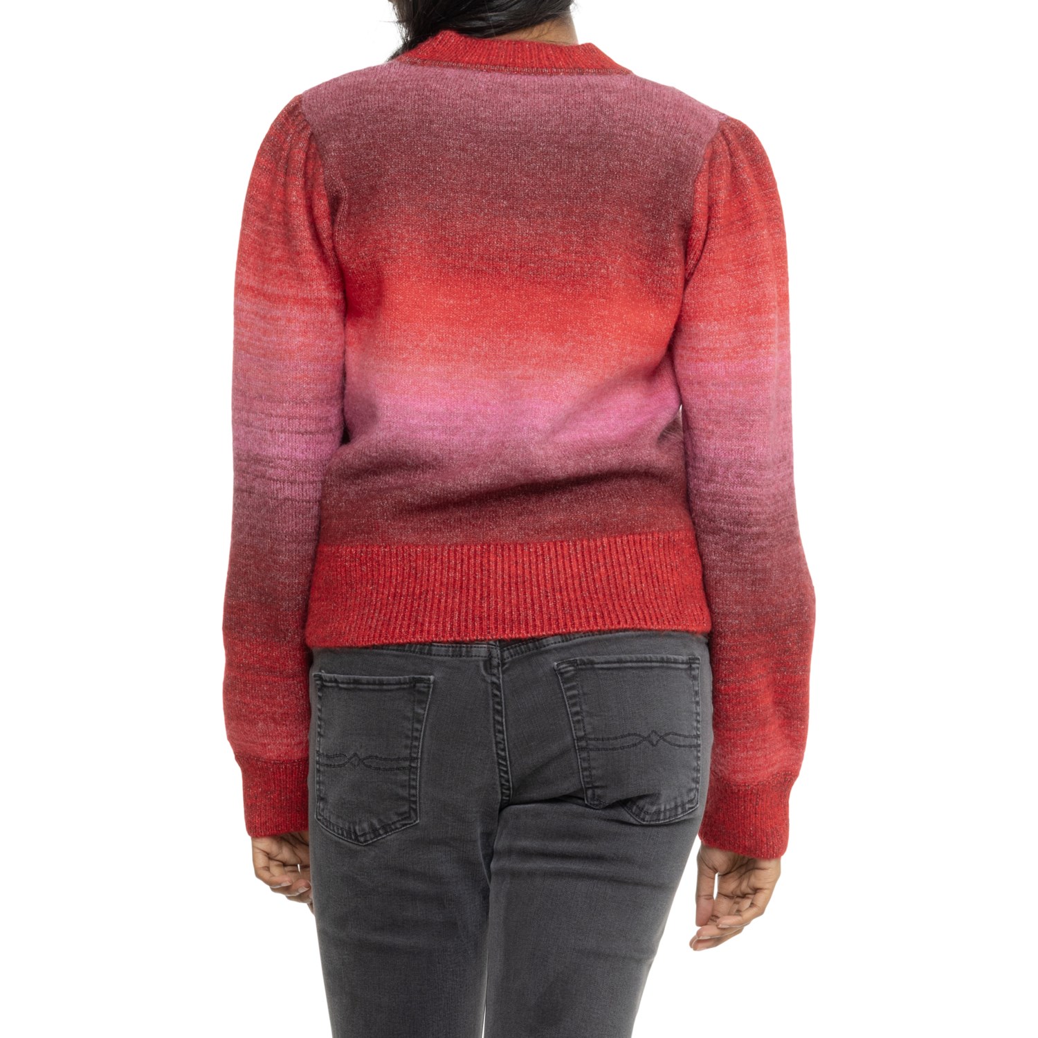 (取寄) マリンレイヤー アイラ パフ スリーブ クルー ネック セーター Marine Layer Ayla Puff Sleeve Crew Neck Sweater  Warm Ombre Marine Layer Ayla Puff Sleeve Crew Neck Sweater - Save 75%