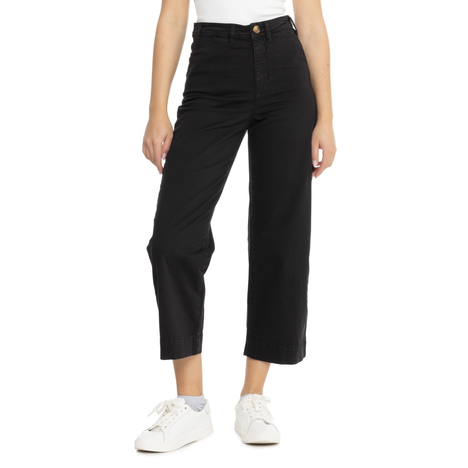 Marine Layer Bridget Wide Leg Crop Pants - Save 72%