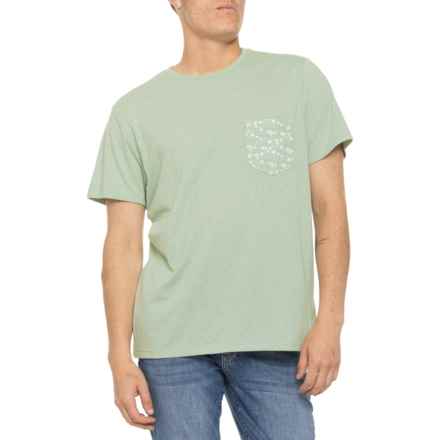 Marine Layer Signature Pocket T-Shirt - Short Sleeve in Iceberg Green