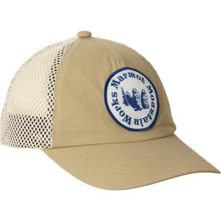 Marmot Alpine Soft Mesh Trucker Hat in Light Oak