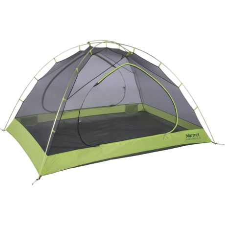 Marmot Crane Creek Ultra Lightweight Tent - 3-Person, 4-Season in Macaw Green/Crocodile