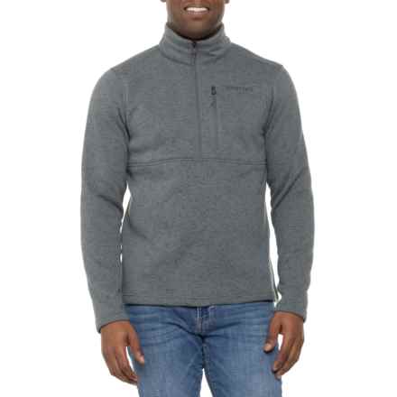 Marmot Drop Line Sweater - Zip Neck in Steel Onyx