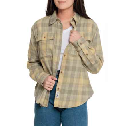 Marmot Fairfax Boyfriend Flannel Shirt - Long Sleeve in Wheat