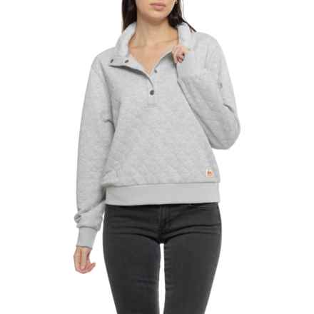 Marmot Galen Funnel Neck Sweatshirt in Light Grey Heather