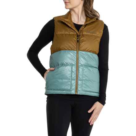 Marmot Guides Down Vest - Insulated in Hazel/Blue Agave
