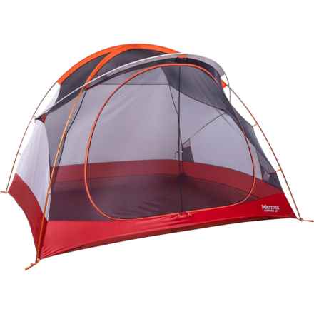 Marmot Midpines Tent - 4-Person, 3-Season in Red Sun/Picante