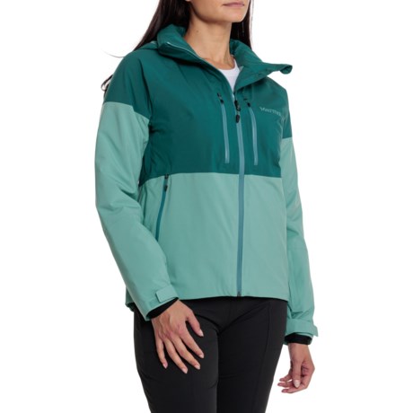 Marmot Pace PrimaLoft® Ski Jacket - Waterproof, Insulated in Dark Jungle/Blue Agave