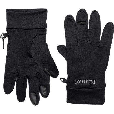 Marmot Power Stretch Connect Gloves - Touchscreen Compatible (For Men) in Black