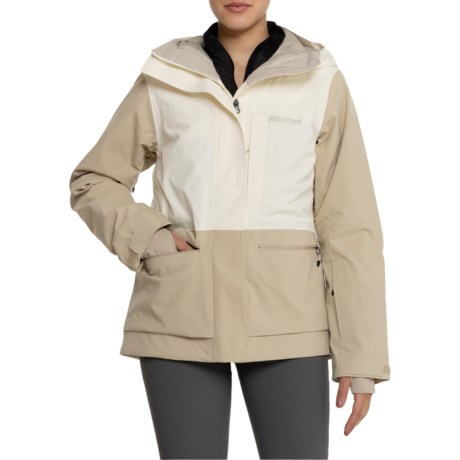 Marmot Refuge PrimaLoft® Ski Jacket - Waterproof, Insulated in Papyrus/Sandbar