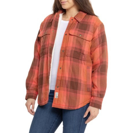 Marmot Ridgefield Sherpa-Lined Flannel Shirt Jacket - Insulated Marmot Ridgefield Sherpa-Lined Flannel Shirt Jacket - Insulated
