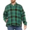 Marmot Ridgefield Sherpa-Lined Flannel Shirt Jacket - Snap Front in Clover